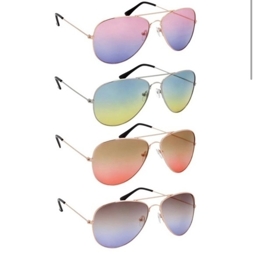 Aviator sunglasses gradient tint lens‎